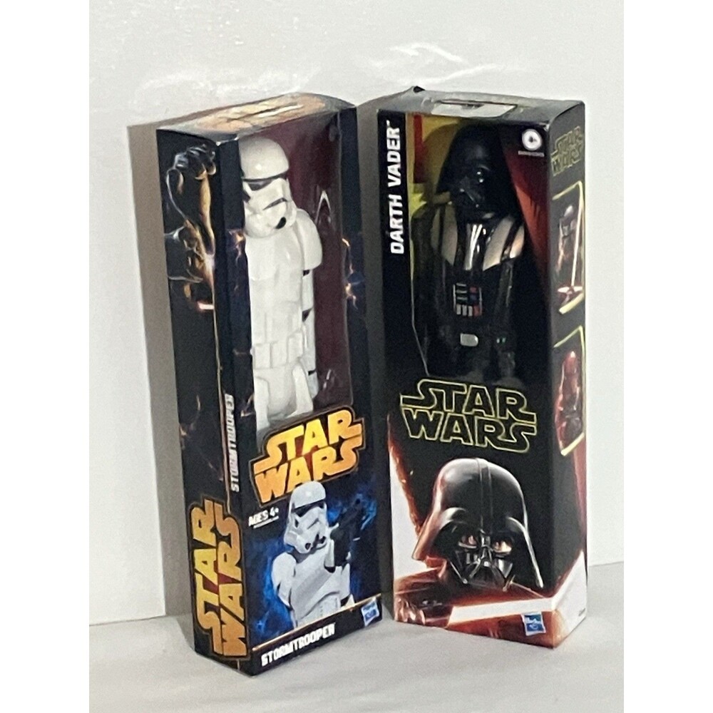 Star Wars Darth Vader And Storm Trooper Bundle 12” Action Figure Disney Hasbro